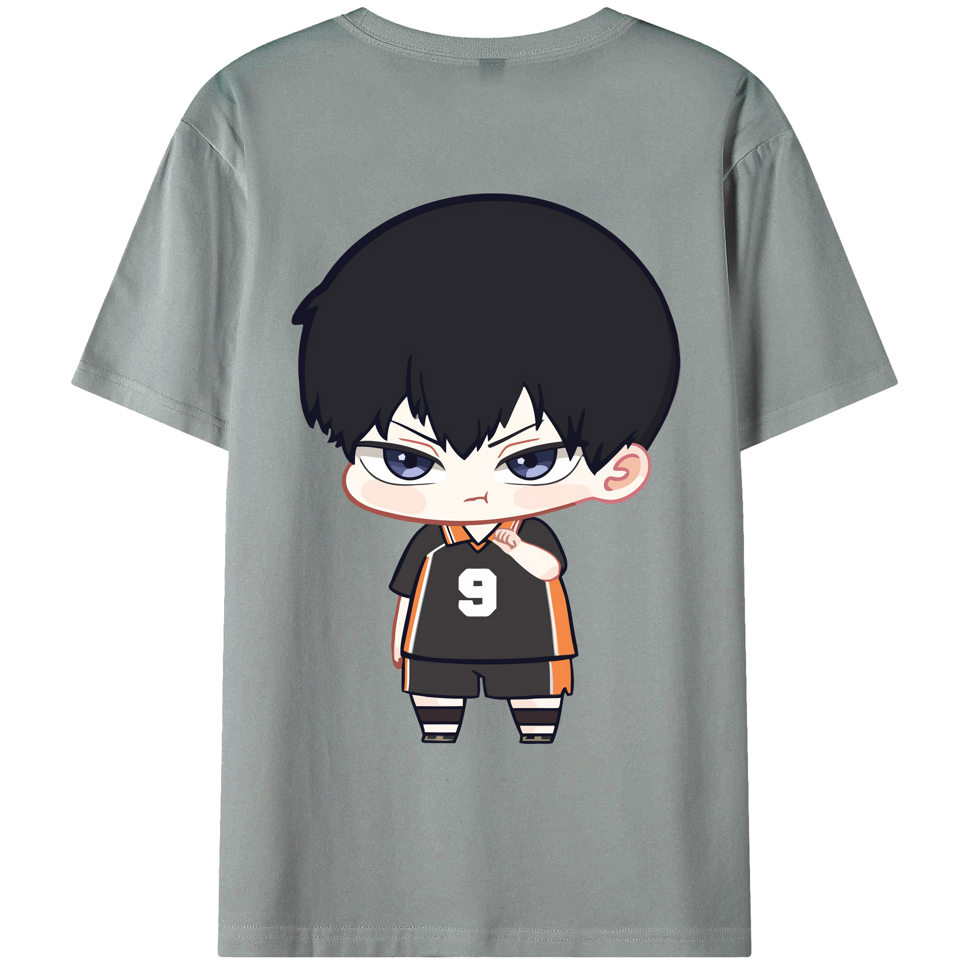（画像用） ハイキュー!! Haikyu!! 綿100％ メンズ半袖Tシャツ（バックプリント） 通気性